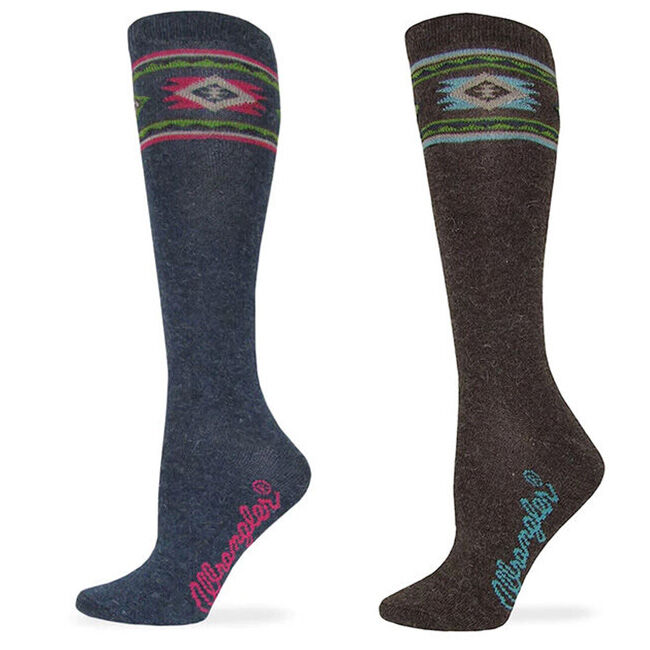 Wrangler Women's Angora Aztec Boot Socks image number null