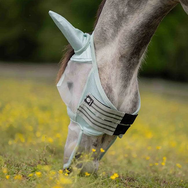 Equinavia Algard Soft Mesh Long Nose Fly Mask - Misty Jade image number null