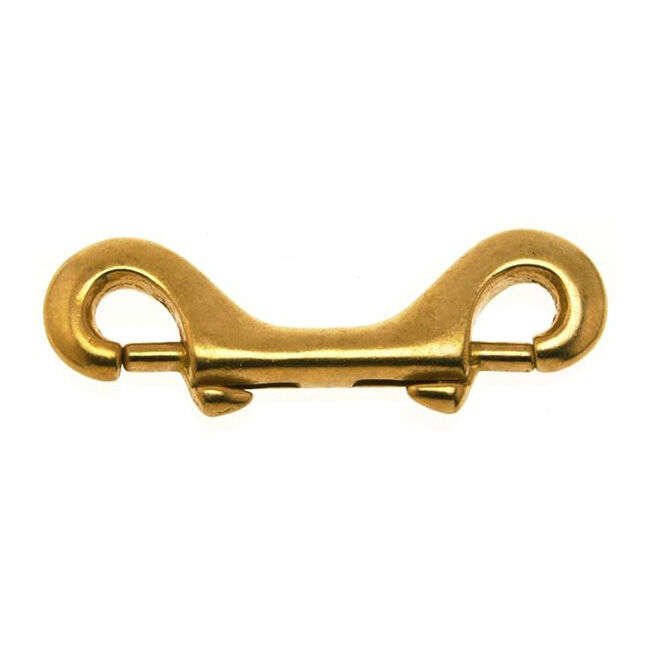 Campbell 13/32" x 4 1/2" Polished Bronze Double-Ended Bolt Snap image number null