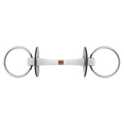 Herm Sprenger NATHE Loose Ring Snaffle Bit with Flexible Copper Middle Link