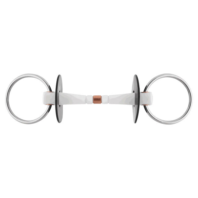 Herm Sprenger NATHE Loose Ring Snaffle Bit with Flexible Copper Middle Link image number null