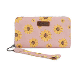 Wrangler Sunflower Print Wallet - Pink