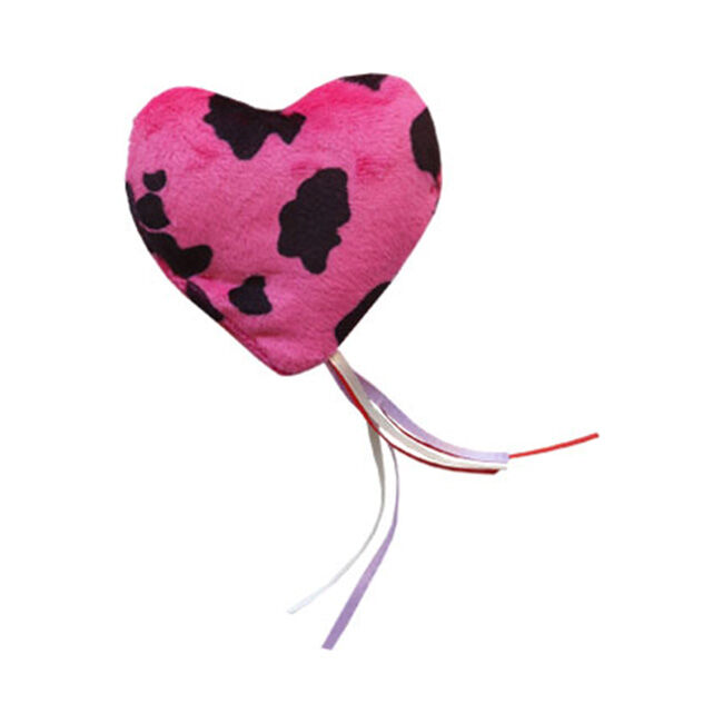 Imperial Cat Cat 'n Around Ribbon Heart Catnip Toy - Assorted Colors image number null