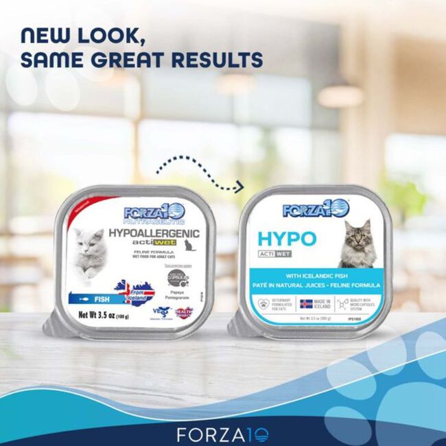 Forza10 Nutraceutic Actiwet Cat Food - Hypo Hypoallergenic Diet - Icelandic Fish Recipe - 3.5 oz image number null