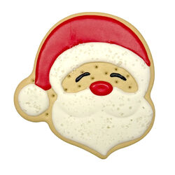 Spunky Pup Holiday Frosted Dog Cookie - Santa