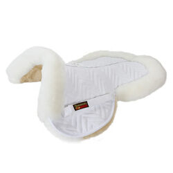 Fleeceworks Sheepskin Classic Original Half Pad with Rolled Edge & Open Channel
