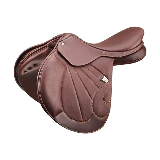 Demo Condition - Bates Victrix Jump Saddle - Havana Brown image number null