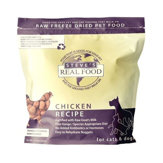 Steve's Real Food Freeze-Dried Raw Dog & Cat Food - Chicken Recipe image number null
