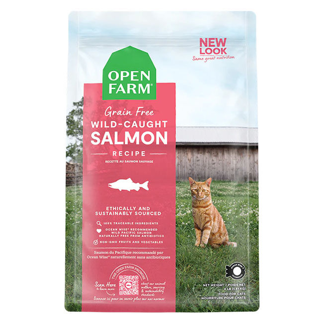Open Farm Wild Caught Salmon Grain-Free Dry Cat Food  image number null