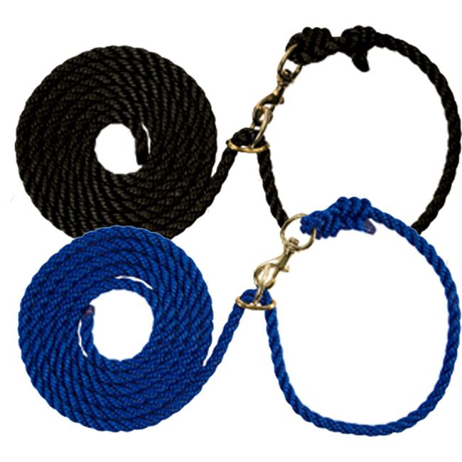 Weaver Livestock Adjustable Poly Neck Rope Blue image number null