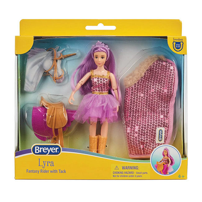 Breyer Lyra Unicorn Rider & Tack image number null