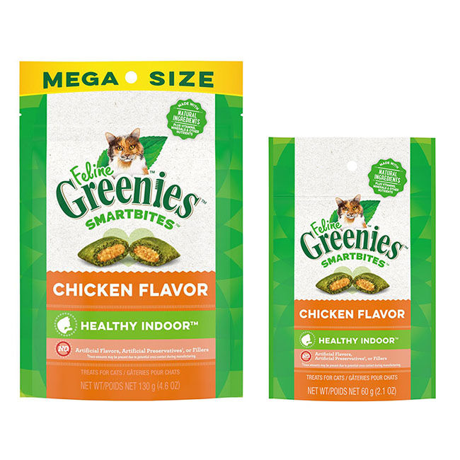 Greenies Feline Smartbites Healthy Indoor Cat Treats - Chicken Recipe image number null