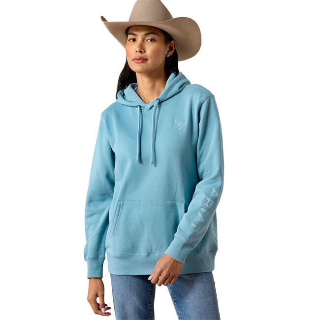 Ariat Women's Logo 2.0 Hoodie - Adriatic Blue image number null