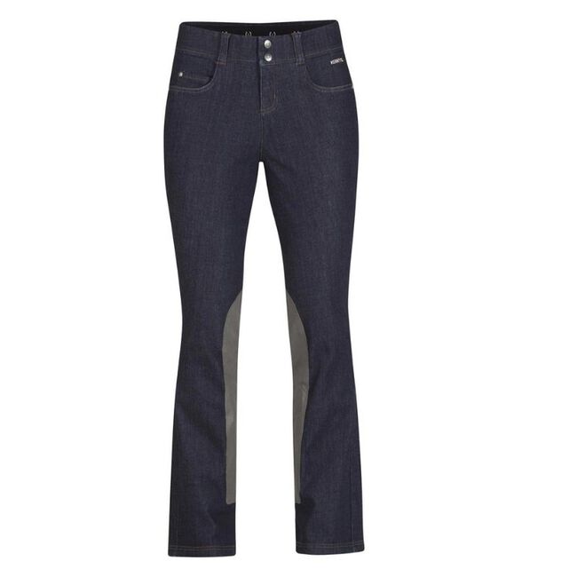 Kerrits Women's Stretch Denim Extended Knee Patch Bootcut Breech - Denim - Closeout image number null