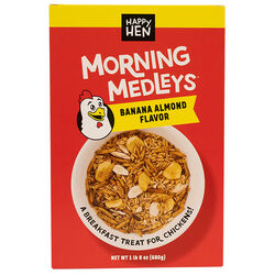 Happy Hen Morning Medleys - Banana Almond Flavor - 1.5 lb