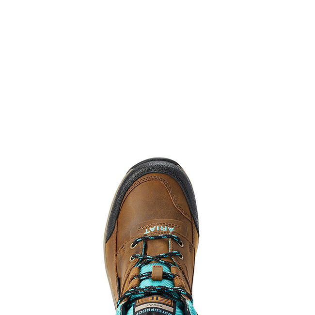 Ariat Women's Terrain Waterproof Boot - Brown/Turquoise image number null