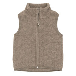 Engel Kids' 100% Merino Wool Vest - Walnut Melange
