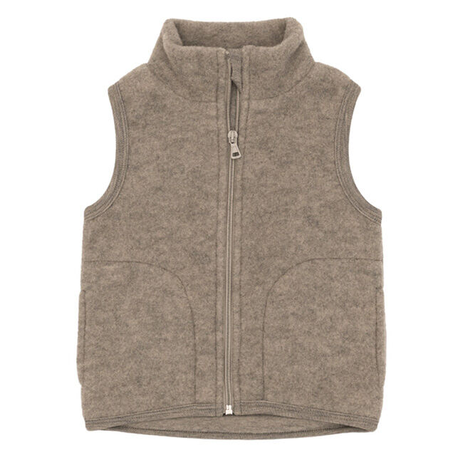 Engel Kids' 100% Merino Wool Vest - Walnut Melange image number null