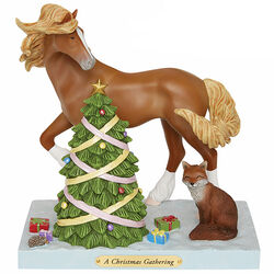 Trail of Painted Ponies Figurine - Winter 2023 - A Christmas Gathering