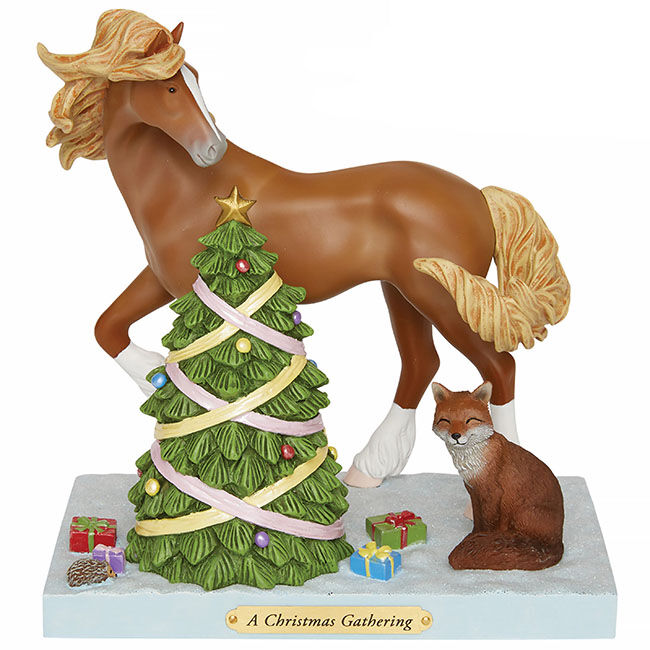 Trail of Painted Ponies Figurine - Winter 2023 - A Christmas Gathering image number null