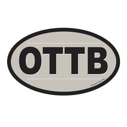 Horse Hollow Press Oval Bumper Sticker - "OTTB"