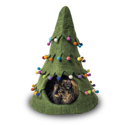 Dharma Dog Kharma Cat Wool Cave - Christmas Tree