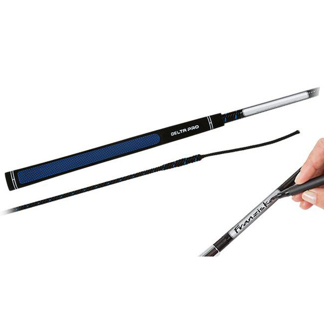 FLECK Delta Pro-Grip Dressage Whip with Name Badge image number null