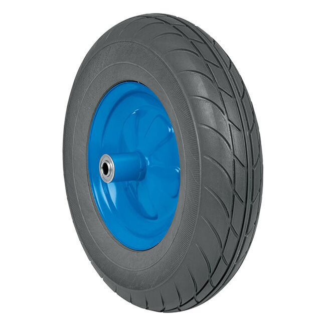 Truper Heavy-Duty Flat Free Wheelbarrow Tire with Rim image number null