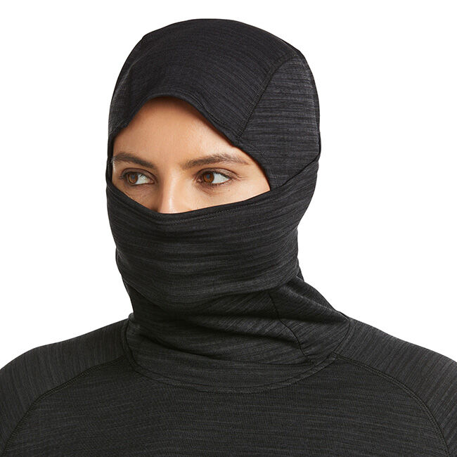 Ariat Women's Rebar Gridwork Balaclava Baselayer - Black image number null