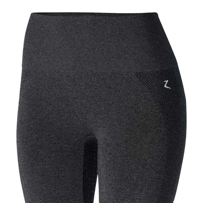Horze Women's Naomi Seamless Silicone Full Seat Tights - Dark Gray - Closeout image number null