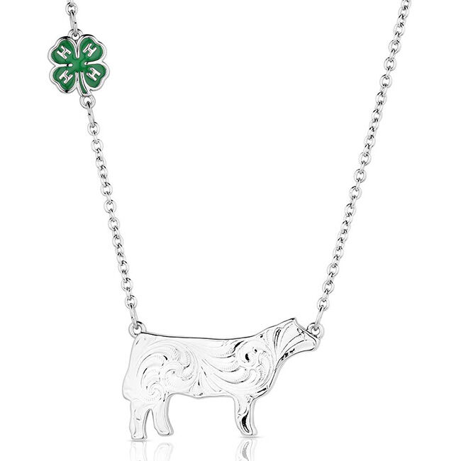 Montana Silversmiths 4-H Steer Showman Necklace image number null