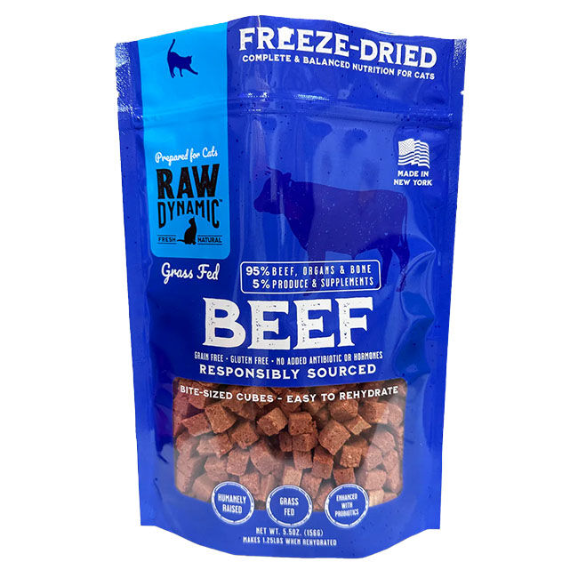 Raw Dynamic Freeze-Dried Raw Cat Food - Beef Formula image number null
