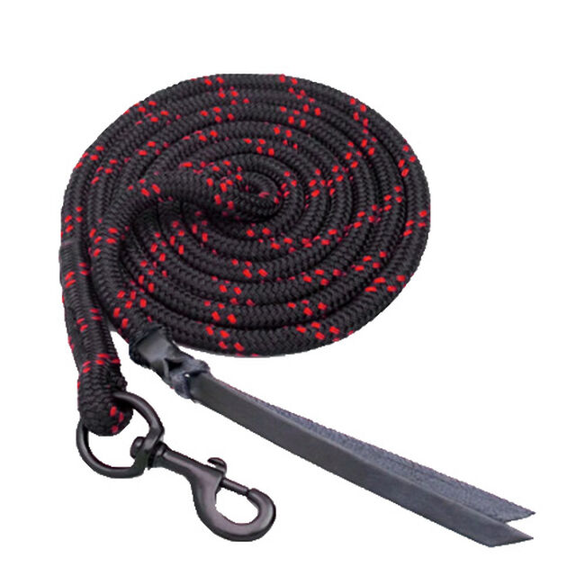 Blocker 12' Lead Rope with Double Leather Popper image number null