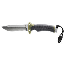 Gerber Ultimate Survival Knife - Fixed Blade Knife, Sheath, Whistle, Fire Starter & Sharpener
