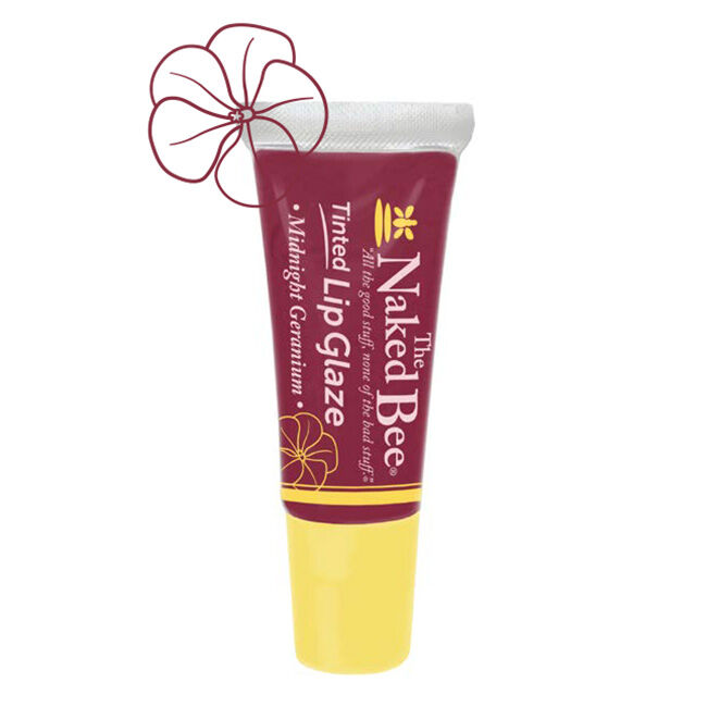 The Naked Bee Tinted Lip Glaze - Midnight Geranium - 9 mL image number null