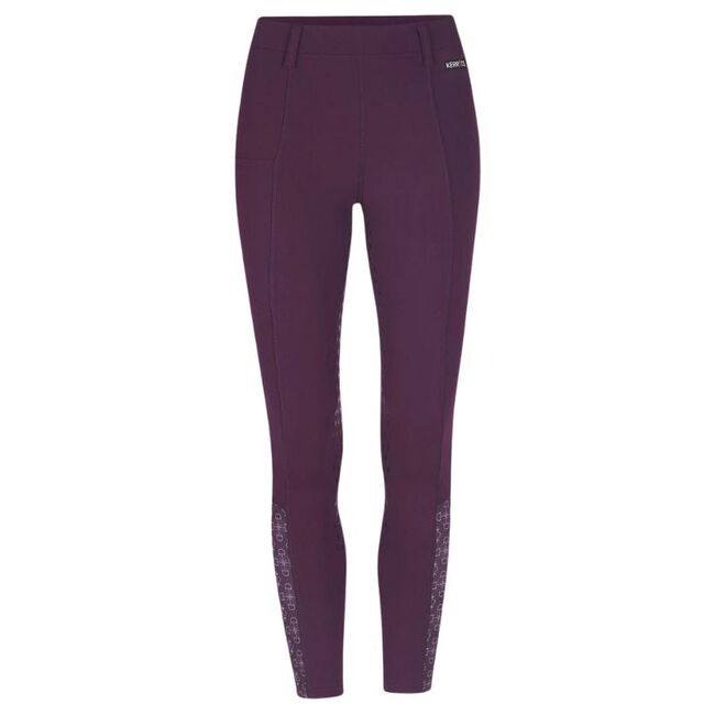 Kerrits Kids' Thermo Tech Full Leg Tight - Raisin Bit of Frost image number null