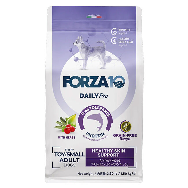 Forza10 DailyPro Sensitive Skin Support Food for Small Breed Dogs - 3.3 lb image number null