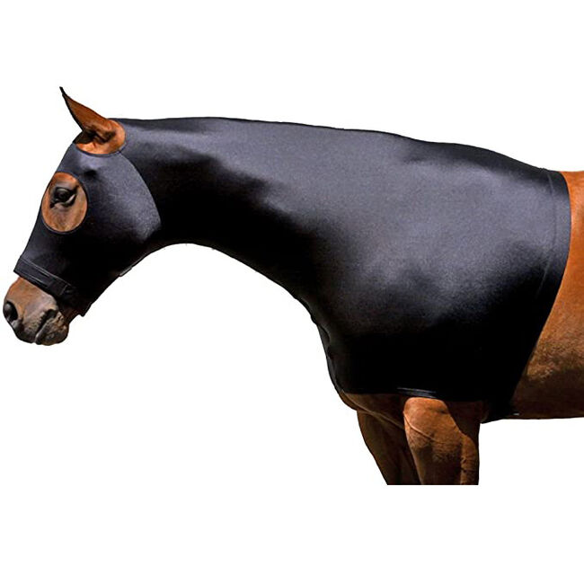 Sleazy Sleepwear Stretch Hood with Zipper - Black image number null