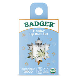 Badger Holiday Lip Balm Set - Blue Box - 3-Pack
