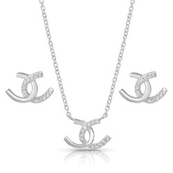 Montana Silversmiths Horseshoe Happiness Jewelry Set