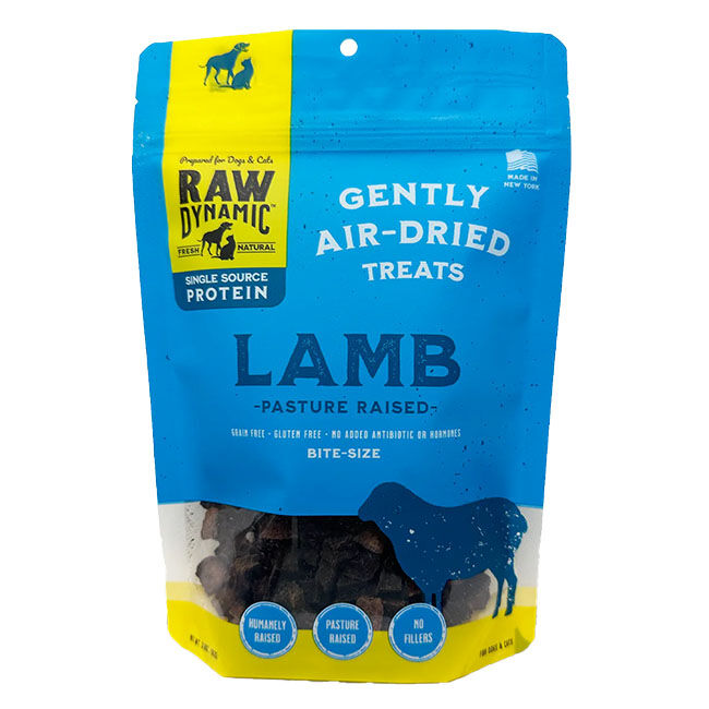 Raw Dynamic Gently Air-Dried Treats for Cats & Dogs - Lamb Formula - 3.6 oz image number null