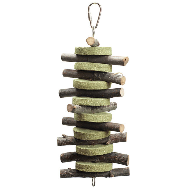 Nibbles Natural Circle Hay Chew Stacker image number null
