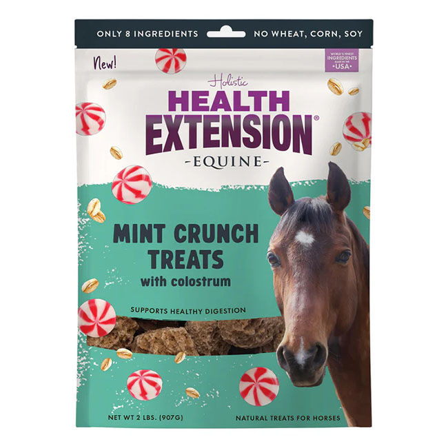 Health Extension Horse Treats - Mint Crunch with Colostrum - 2 lb image number null