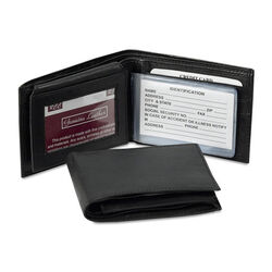 Western Express Leather Bifold Wallet - Black
