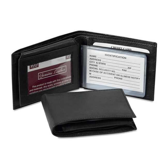 Western Express Leather Bifold Wallet - Black image number null