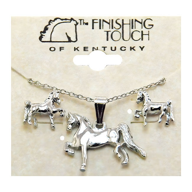 Finishing Touch of Kentucky Saddlebred Silver Finish Gift Set image number null