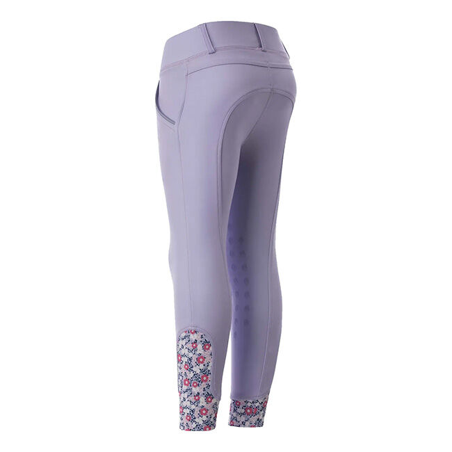 Equinavia Kids' Lena Knee Patch Pull-On Breeches - Lavender image number null