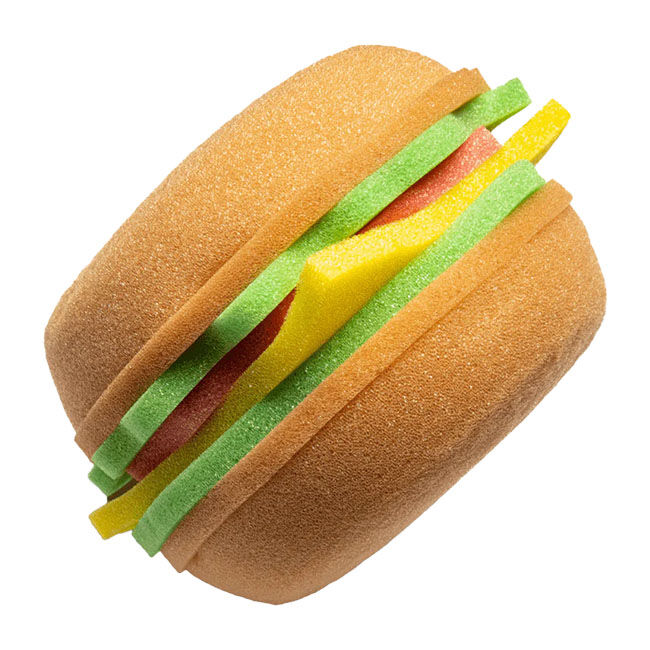 The TackHack Bath Sponge - Blue Ribbon Burger image number null