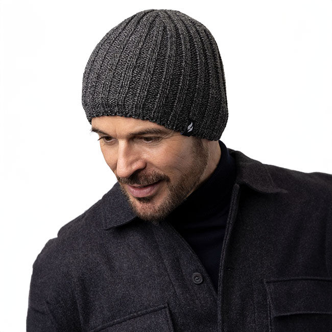 Heat Holders Men's Hudson Fine Rib Hat image number null