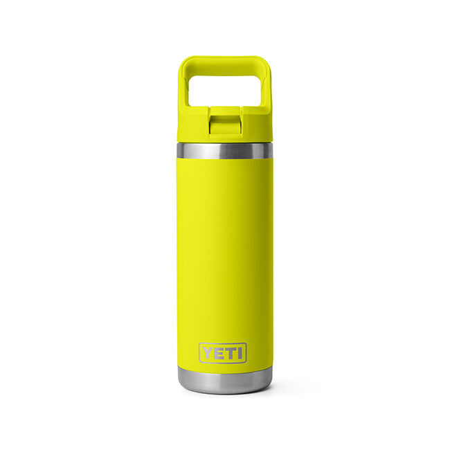 YETI Rambler 18 oz Water Bottle with Straw Cap - Firefly Yellow image number null